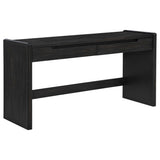 Leandro Burnished Black 2-drawer Home Office Writing Desk by Coaster at Eve Furniture
