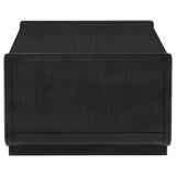Leandro Burnished Black 2-drawer Wood Cocktail Coffee Table by Coaster at Eve Furniture