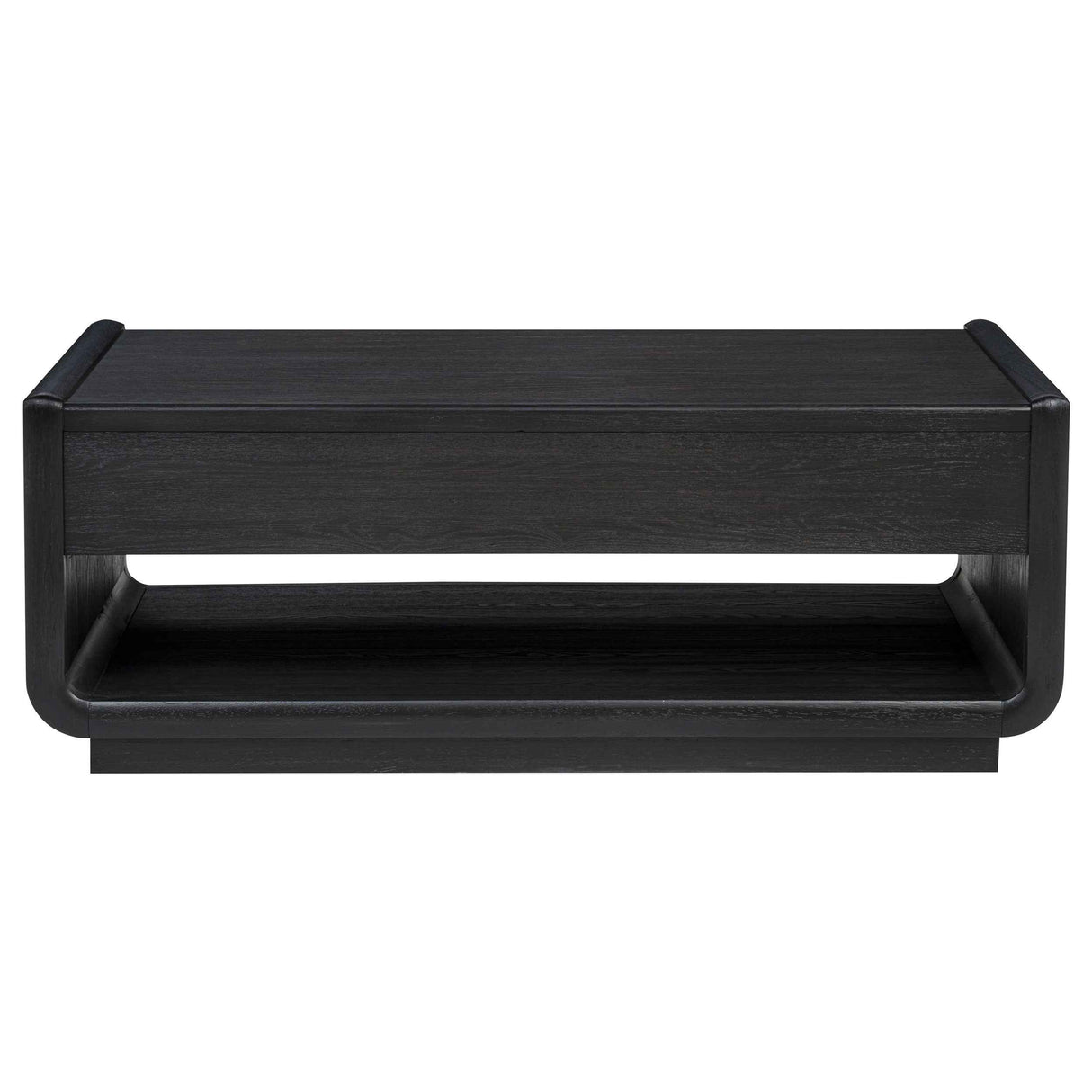Leandro Burnished Black 2-drawer Wood Cocktail Coffee Table by Coaster at Eve Furniture