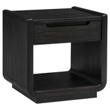 Leandro Burnished Black 2-piece Wood Coffee and End Table Set by Coaster at Eve Furniture