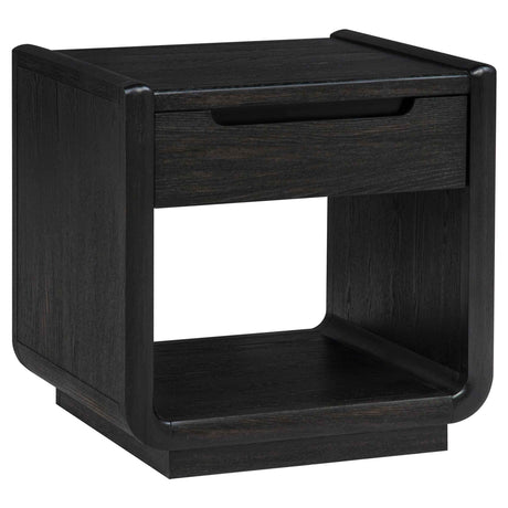 Leandro Burnished Black 2-piece Wood Coffee and End Table Set by Coaster at Eve Furniture