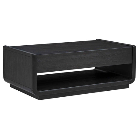 Leandro Burnished Black 3-piece Wood Coffee and End Table Set by Coaster at Eve Furniture