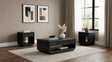 Leandro Burnished Black 3-piece Wood Coffee and End Table Set by Coaster at Eve Furniture