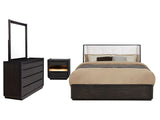 Leandro Burnished Black 4-piece Queen Bedroom Set by Coaster at Eve Furniture