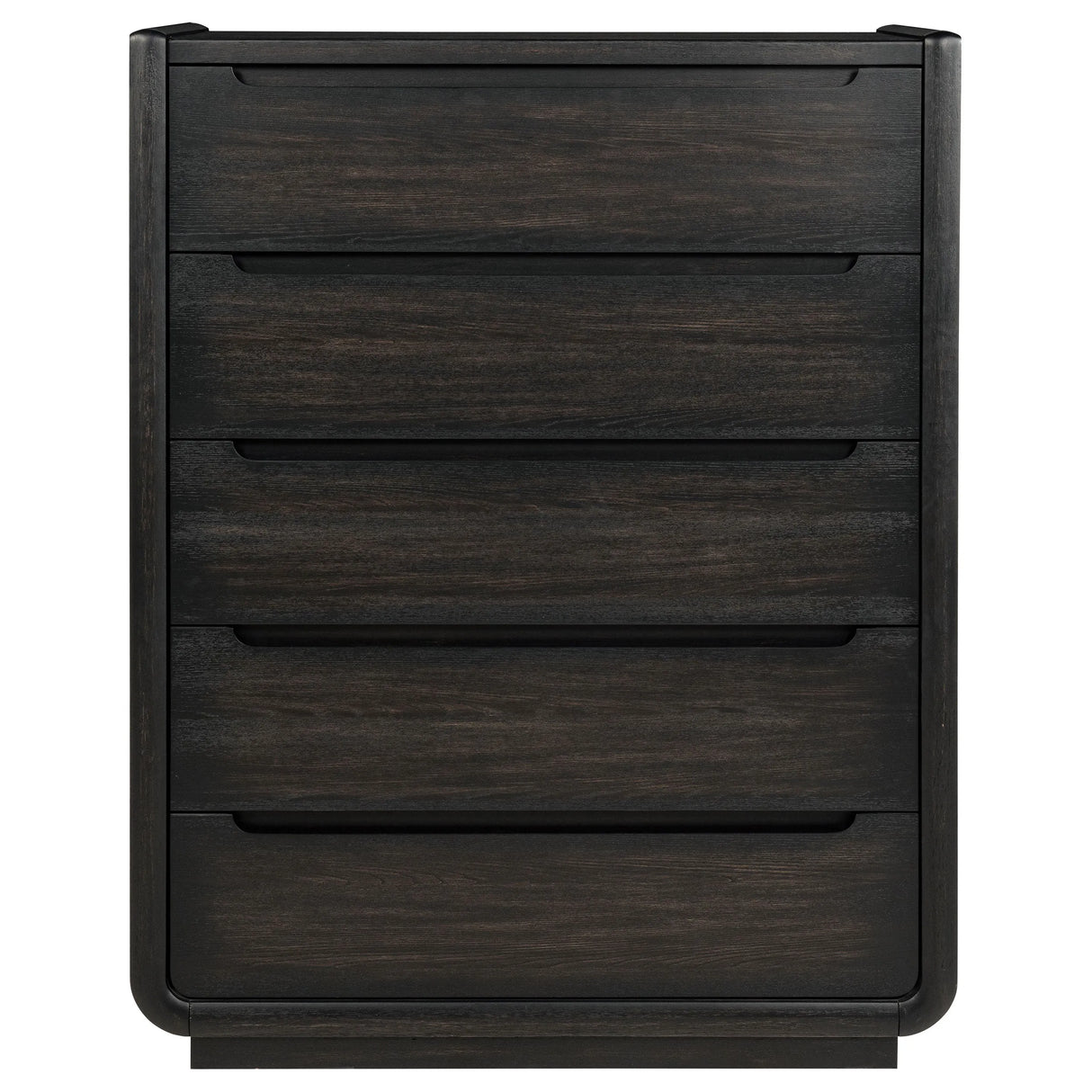 Leandro Burnished Black 5-drawer Bedroom Chest of Drawers by Coaster at Eve Furniture