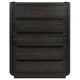 Leandro Burnished Black 5-drawer Bedroom Chest of Drawers by Coaster at Eve Furniture