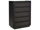 Leandro Burnished Black 5-drawer Bedroom Chest of Drawers by Coaster at Eve Furniture