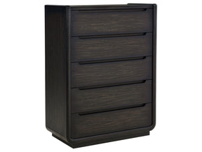 Leandro Burnished Black 5-drawer Bedroom Chest of Drawers by Coaster at Eve Furniture