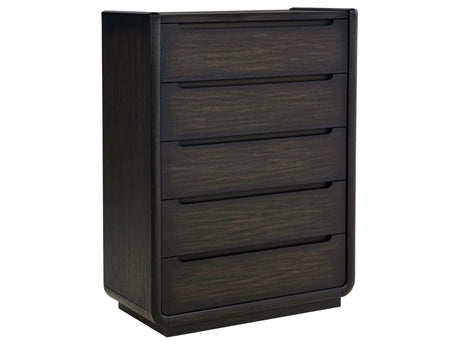 Leandro Burnished Black 5-drawer Bedroom Chest of Drawers by Coaster at Eve Furniture