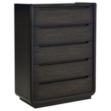 Leandro Burnished Black 5-piece Queen Bedroom Set by Coaster at Eve Furniture