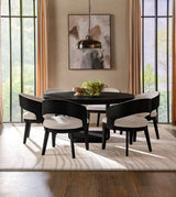 Leandro Burnished Black 60-inch Round Dining Table by Coaster at Eve Furniture