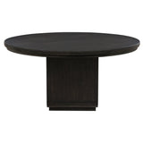 Leandro Burnished Black 60-inch Round Dining Table by Coaster at Eve Furniture