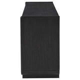 Leandro Burnished Black 72-inch 4-door TV Stand Media Console by Coaster at Eve Furniture
