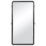 Leandro Burnished Black 76-inch Full Length Floor Mirror by Coaster at Eve Furniture