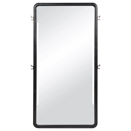 Leandro Burnished Black 76-inch Full Length Floor Mirror by Coaster at Eve Furniture