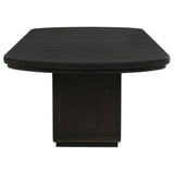 Leandro Burnished Black 78-inch Extension Dining Room Table by Coaster at Eve Furniture