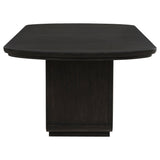 Leandro Burnished Black 78-inch Extension Dining Room Table by Coaster at Eve Furniture
