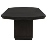 Leandro Burnished Black 78-inch Extension Dining Room Table by Coaster at Eve Furniture
