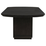Leandro Burnished Black 78-inch Extension Dining Room Table by Coaster at Eve Furniture