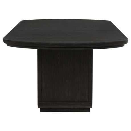 Leandro Burnished Black 78-inch Extension Dining Room Table by Coaster at Eve Furniture