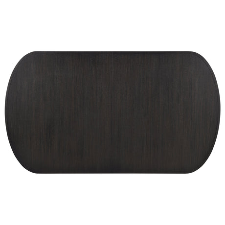 Leandro Burnished Black 78-inch Extension Dining Room Table by Coaster at Eve Furniture
