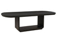 Leandro Burnished Black 78-inch Extension Dining Room Table by Coaster at Eve Furniture