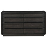 Leandro Burnished Black 8-drawer Bedroom Dresser Cabinet by Coaster at Eve Furniture