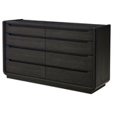 Leandro Burnished Black 8-drawer Bedroom Dresser Cabinet by Coaster at Eve Furniture