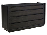 Leandro Burnished Black 8-drawer Bedroom Dresser Cabinet by Coaster at Eve Furniture