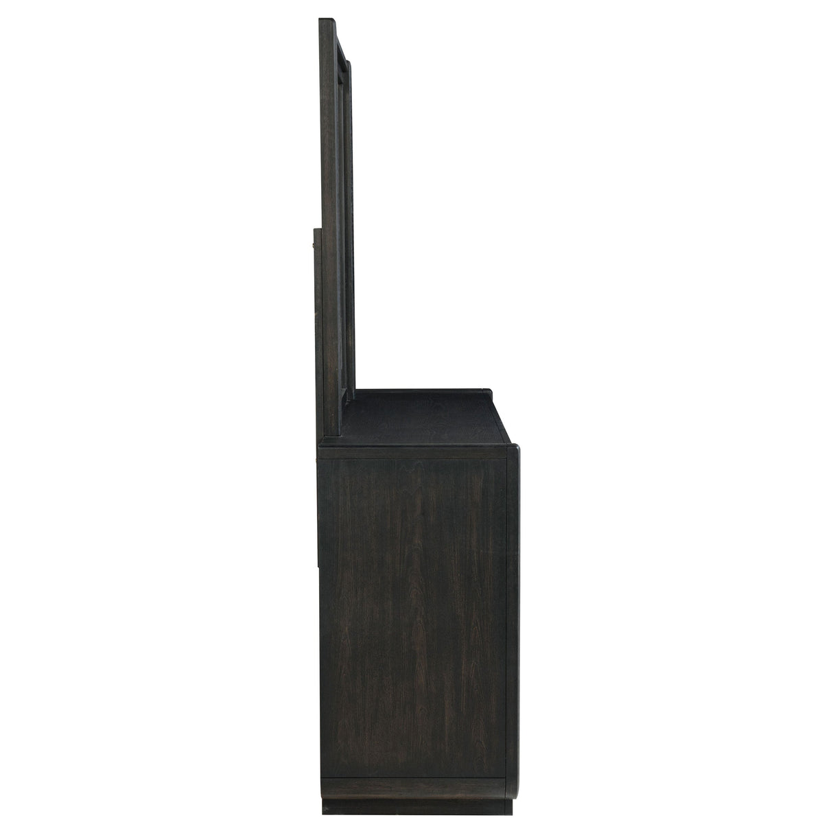 Leandro Burnished Black 8-drawer Bedroom Dresser with Mirror by Coaster at Eve Furniture