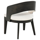 Leandro Burnished Black/Cream Upholstered Dining Arm Chair (Set of 2) by Coaster at Eve Furniture