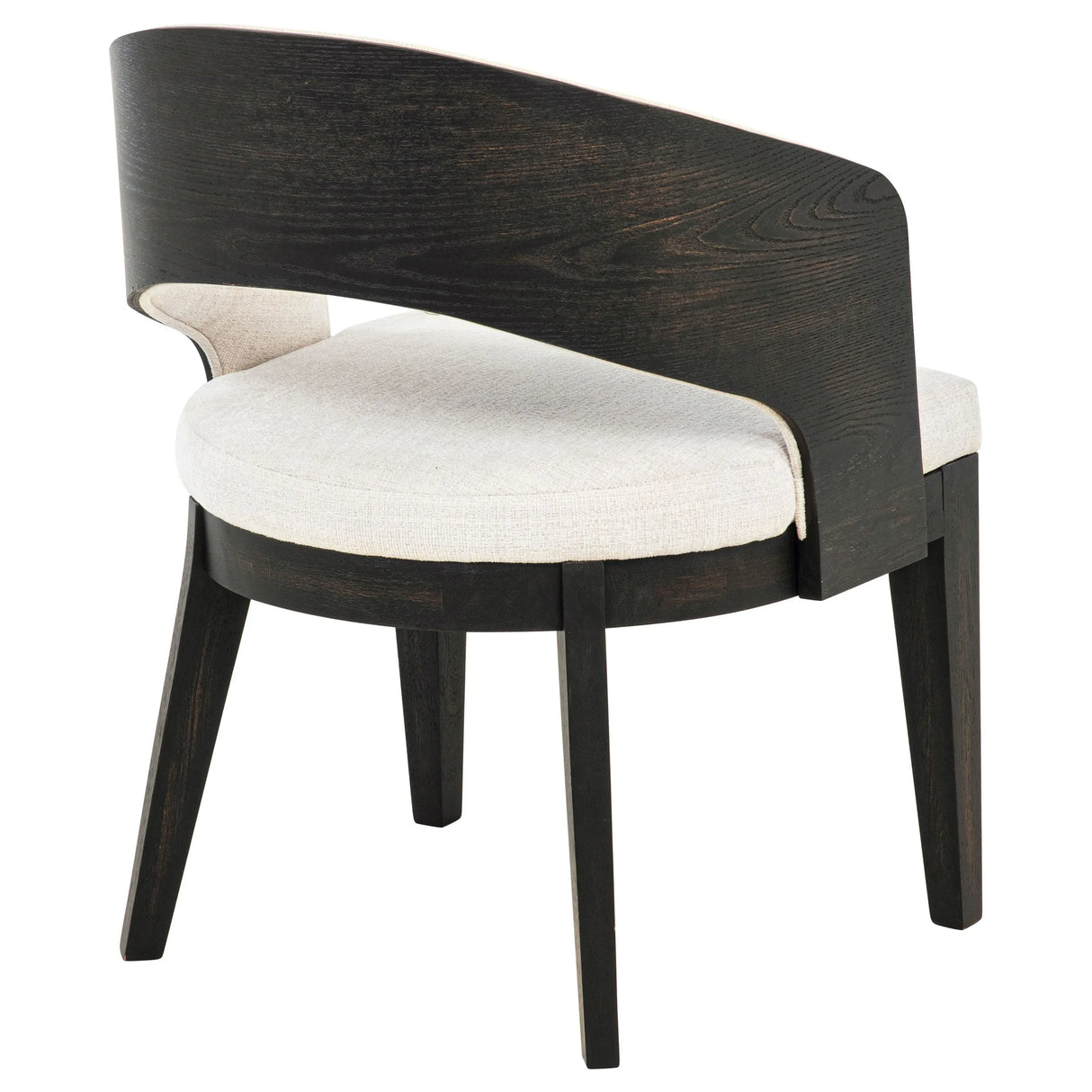 Leandro Burnished Black/Cream Upholstered Dining Arm Chair (Set of 2) by Coaster at Eve Furniture