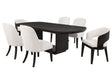Leandro Cream/Burnished Black 5-piece Rectangular Dining Table Set by Coaster at Eve Furniture