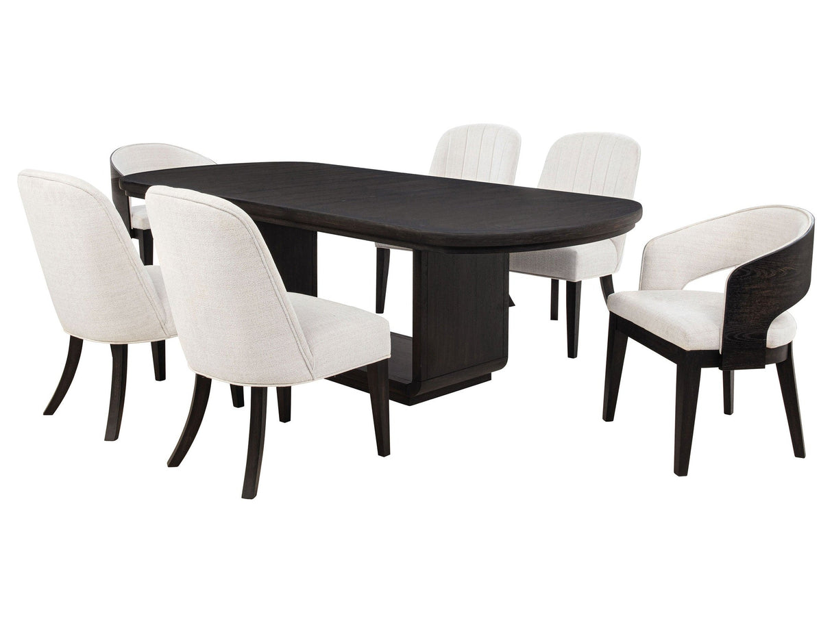 Leandro Cream/Burnished Black 5-piece Rectangular Dining Table Set by Coaster at Eve Furniture