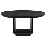 Leandro Cream/Burnished Black 7-piece Round Dining Table Set by Coaster at Eve Furniture