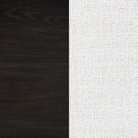 Leandro Cream/Burnished Black Upholstered Dining Side Chair (Set of 2) by Coaster at Eve Furniture