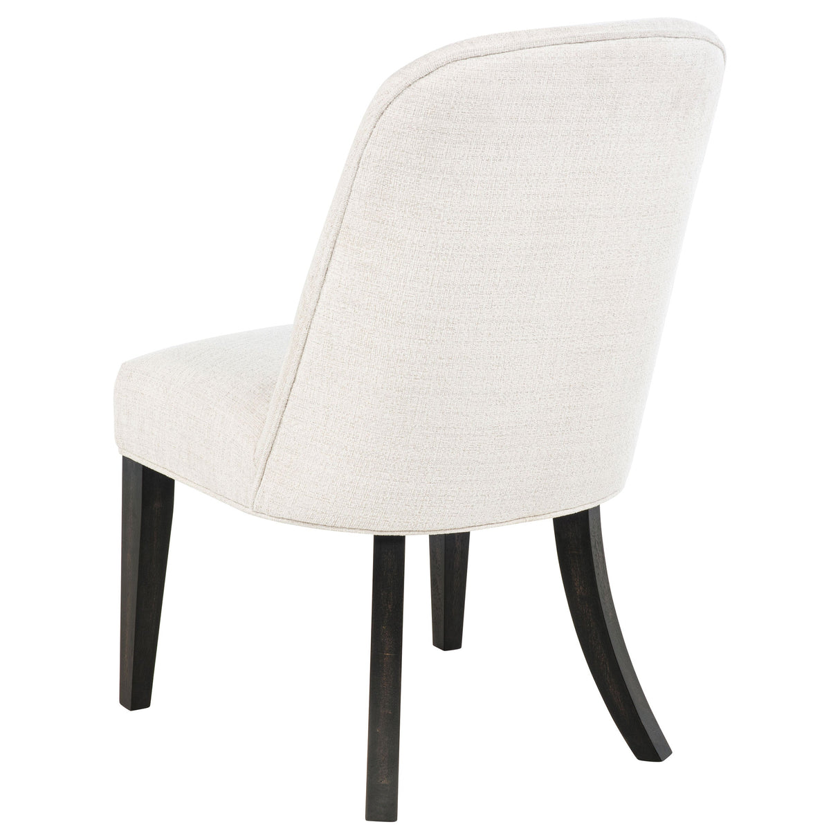 Leandro Cream/Burnished Black Upholstered Dining Side Chair (Set of 2) by Coaster at Eve Furniture