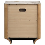 Leanne Light Oak 2-drawer Sinter Stone Top Nightstand by Coaster at Eve Furniture