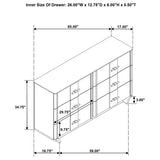 Leanne Light Oak 4-piece Queen Bedroom Set by Coaster at Eve Furniture