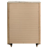Leanne Light Oak 5-drawer Sinter Stone Top Chest of Drawers by Coaster at Eve Furniture