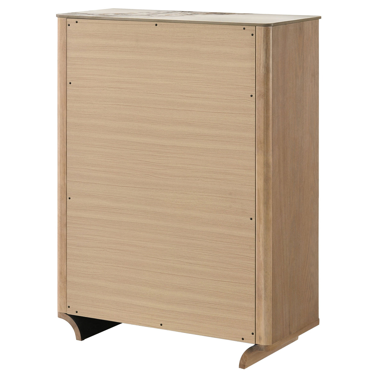 Leanne Light Oak 5-drawer Sinter Stone Top Chest of Drawers by Coaster at Eve Furniture