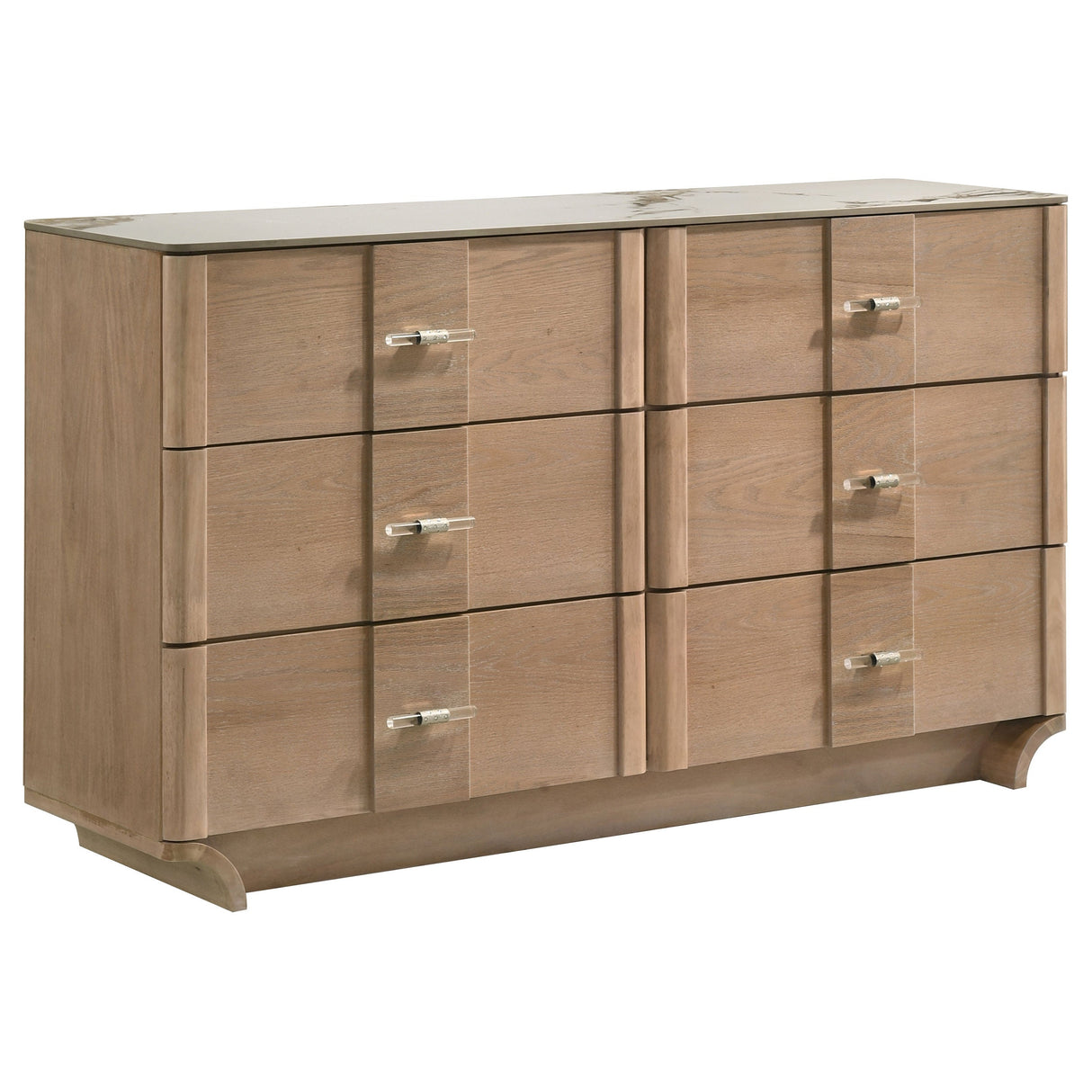 Leanne Light Oak 5-piece Eastern King Bedroom Set by Coaster at Eve Furniture