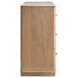 Leanne Light Oak 6-drawer Sinter Stone Top Dresser Cabinet by Coaster at Eve Furniture