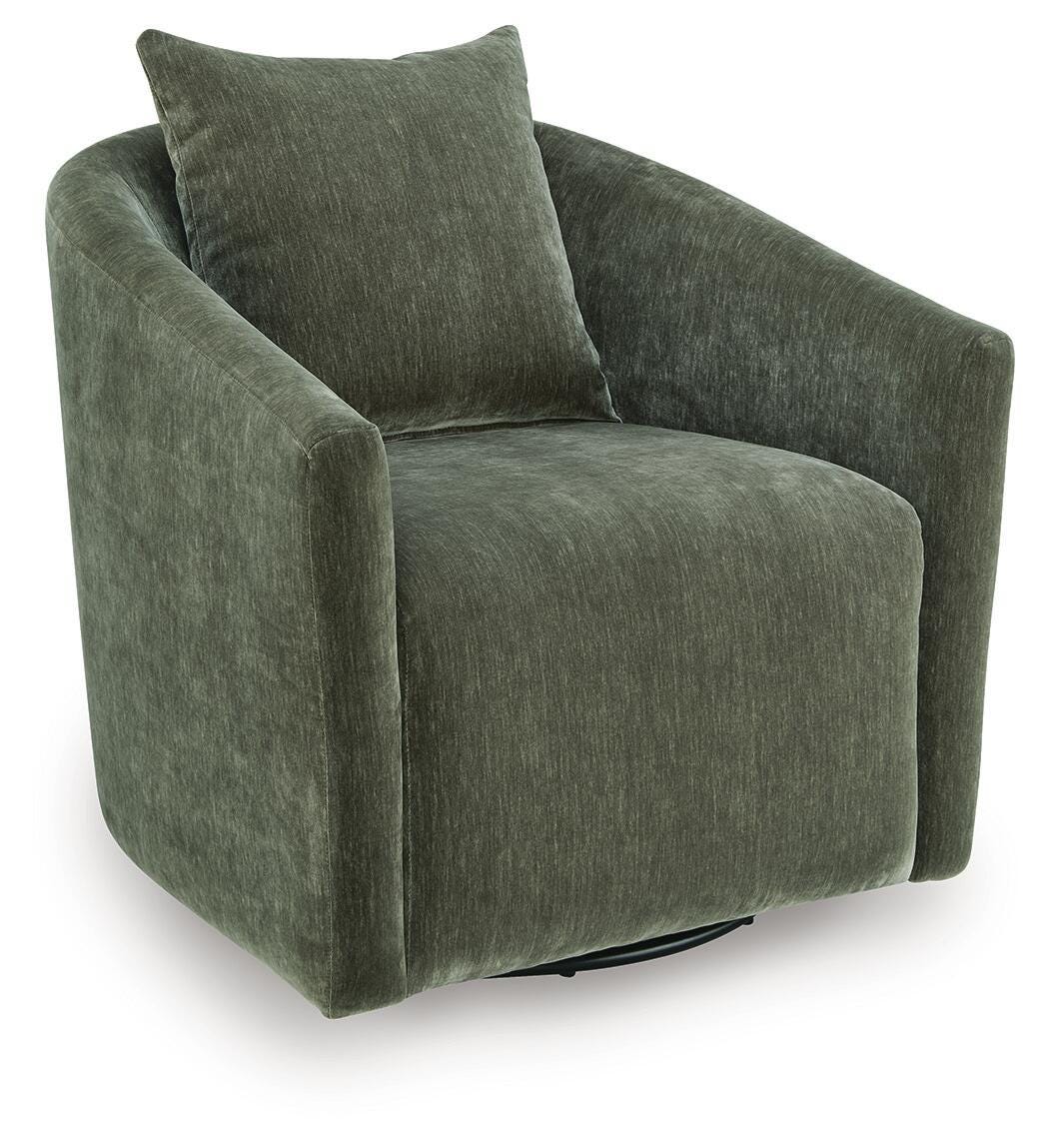 Leastow Loden Swivel Accent Chair by Ashley at Eve Furniture