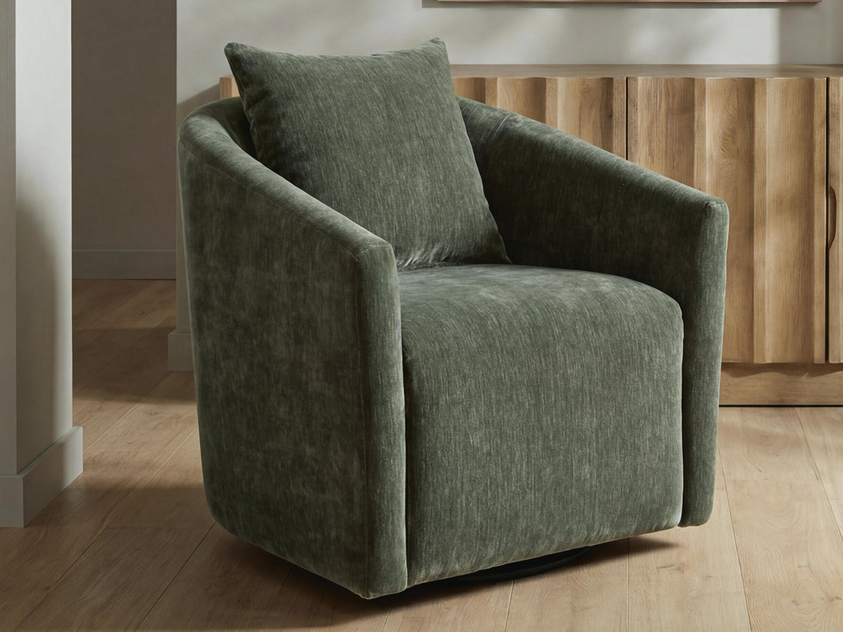 Leastow Loden Swivel Accent Chair by Ashley at Eve Furniture