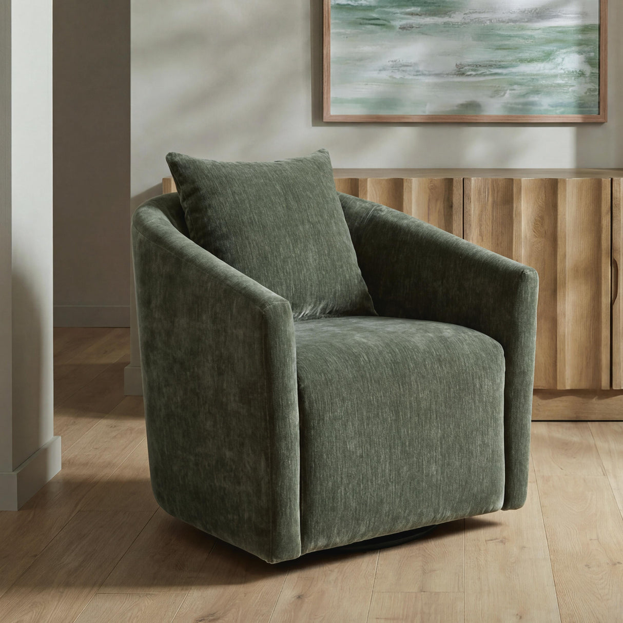 Leastow Loden Swivel Accent Chair by Ashley at Eve Furniture