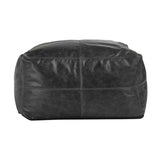 Leather Onyx Pouf by Classic Home at Eve Furniture