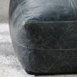 Leather Onyx Pouf by Classic Home at Eve Furniture