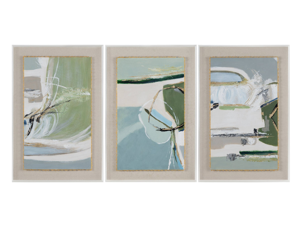 Leblanc 3 Blue/Green Wall Art by Crestview at Eve Furniture