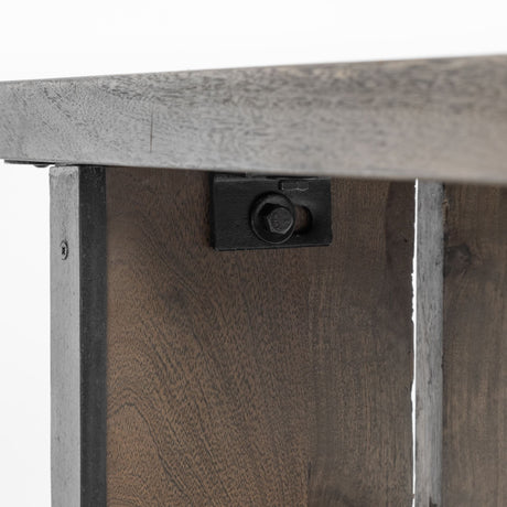 Ledger I Brown Live-Edge Wooden Dining Bench by Mercana at Eve Furniture